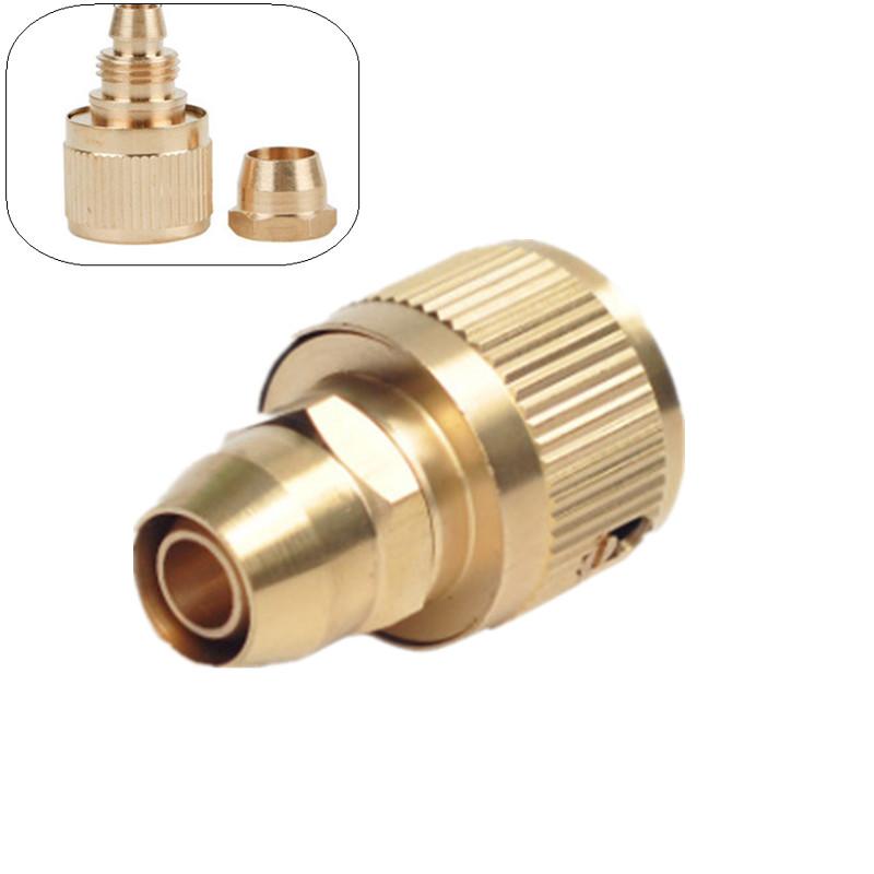 

Watering Equipments 4PCS Brass 3/8" Hose Connector (8mm) Flow Garden Tools Water Gun Accessory End Fittings, As pic