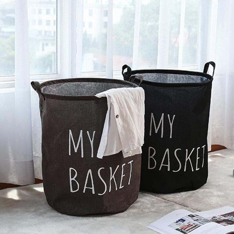 

Stand Laundry Basket Picnic Toy Storage Box Super Large Bag Cotton Washing Dirty Clothes Big Organizer Bin Handle & Organization