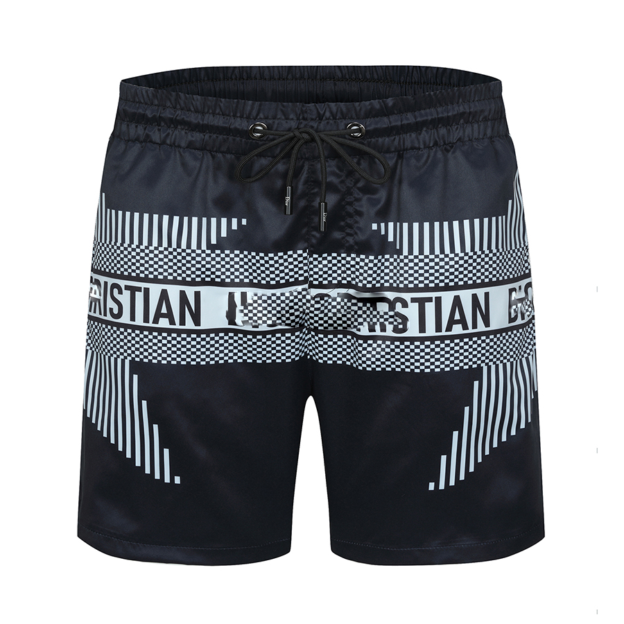 

2022 Summer new men's pants fashion leisure beach pants silky fabric shorts, design style high-end brand,fy 44, Black