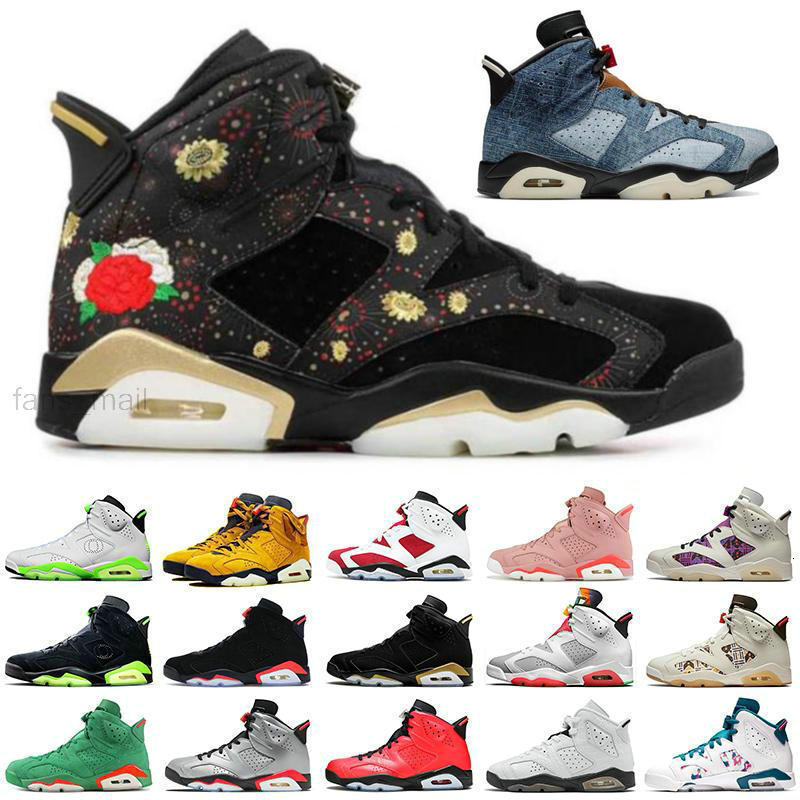 

Top Quality Jumpman 6 6s Mens Basketball Shoes 2021 Carmine Travis Yellow Cactus Jack Black Infrared DMP Hare Tech Chrome Sports Sneakers, Packing;not sold separately