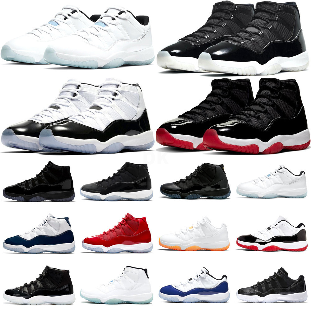 

2022 Newest Cool grey 11 11s mens basketball Shoes 25th Anniversary low legend University blue white bred cap and gown men women sneakers trainers