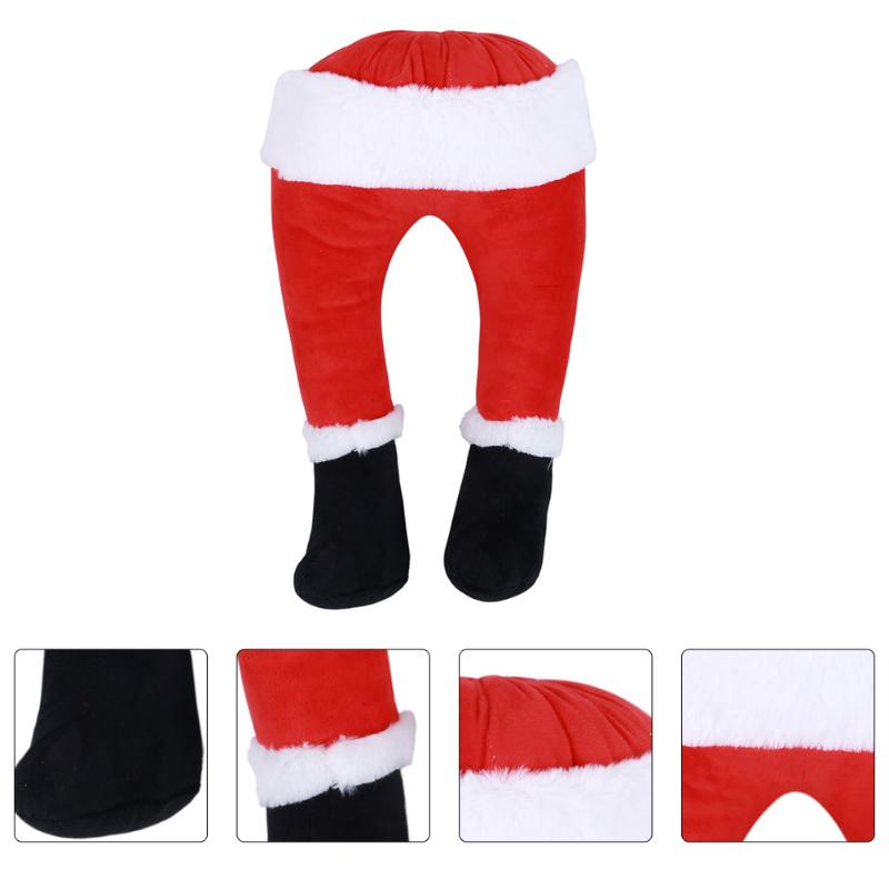 

Christmas Decorations Fake Leg Design Xmas Ornament Tree Decor Home Adornment (Red)