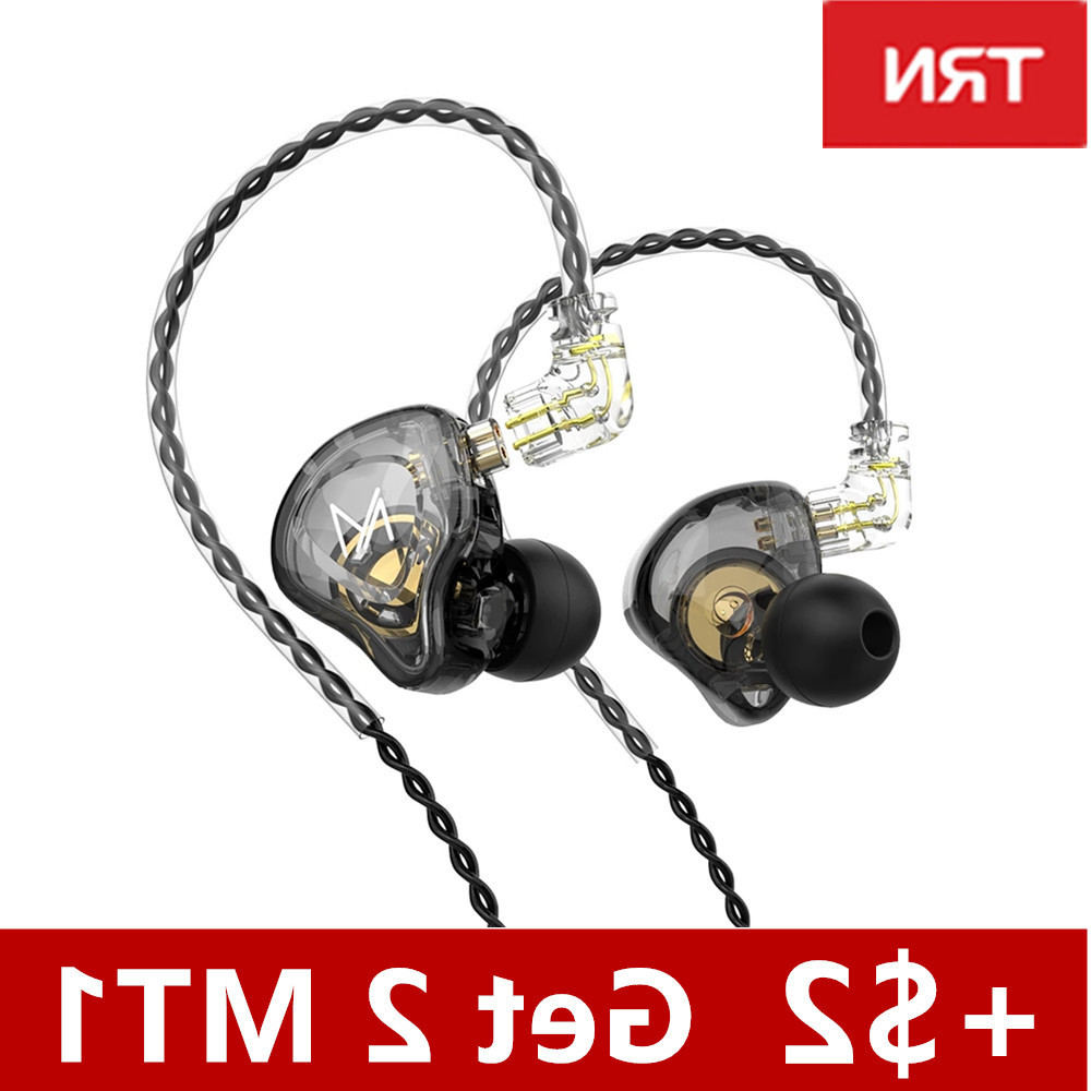 

Latest TRN MT1 Headphones Dynamic DJ Monitor IEM Earphones HIFI Sport Noise Cancelling Headsets TRN M10 TA1 ST1 v90s T300 wholesale, White