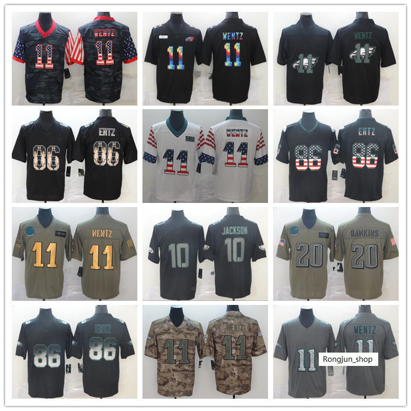 

PhiladelphiaEaglesMen #11 Carson Wentz 10 DeSean Jackson 20 Brian Dawkins 86 Zach Ertz Women Youth Limited Jersey, Black;red