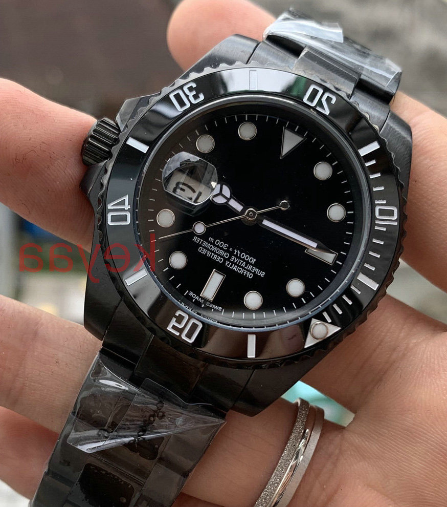 

Black New Fashion Ceramic Black Bezel New Mens Mechanical SS 2813 Automatic Movement Watch Sports men Designer Watches Wristwatches keyaa