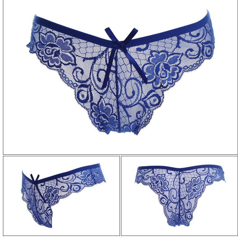 

Women's Panties Sexy Floral Satin Lace Women Underwear Low-Rise Hollow Out Soft Breathable Seamless Briefs Knickers Lingerie, Zr16-1