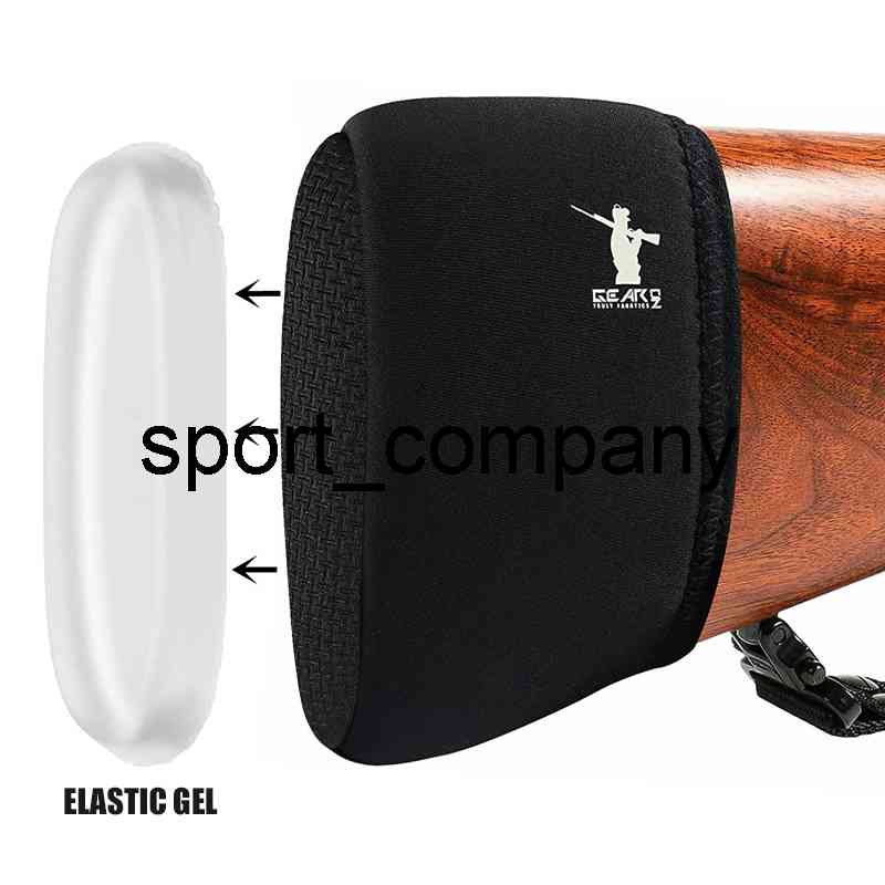 

GearOZ Rifle Shotgun Slip-on Recoil Pad with Gel Filled Anti Slip Recoil Reducing Pad Fit Hunting Shooting Extension Accessories, Red