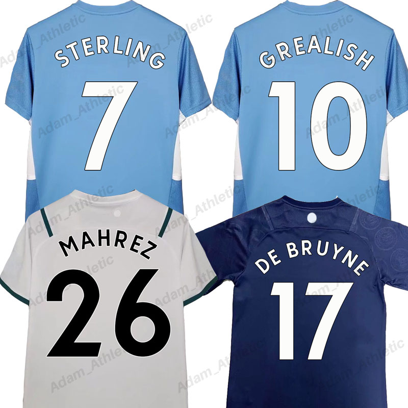 

GREALISH STERLING soccer jersey home away 2021/22 MAHREZ DE BRUYNE FODEN football shirts palyer version kids kit RODRIGO BERNARDO RUBEN G.JESUS JOAO CANCELO jersey, 21-22 away