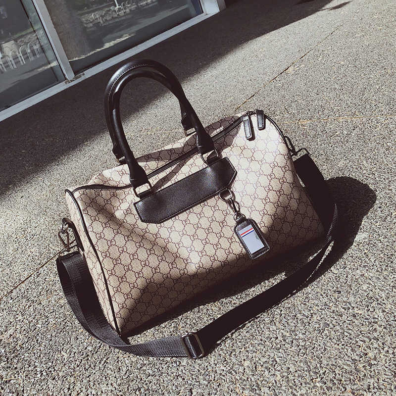 

Suitcases Fashionable Women's Short Distance Travel Large Capacity Luggage Handbag Men's Waterproof Fitns Bag