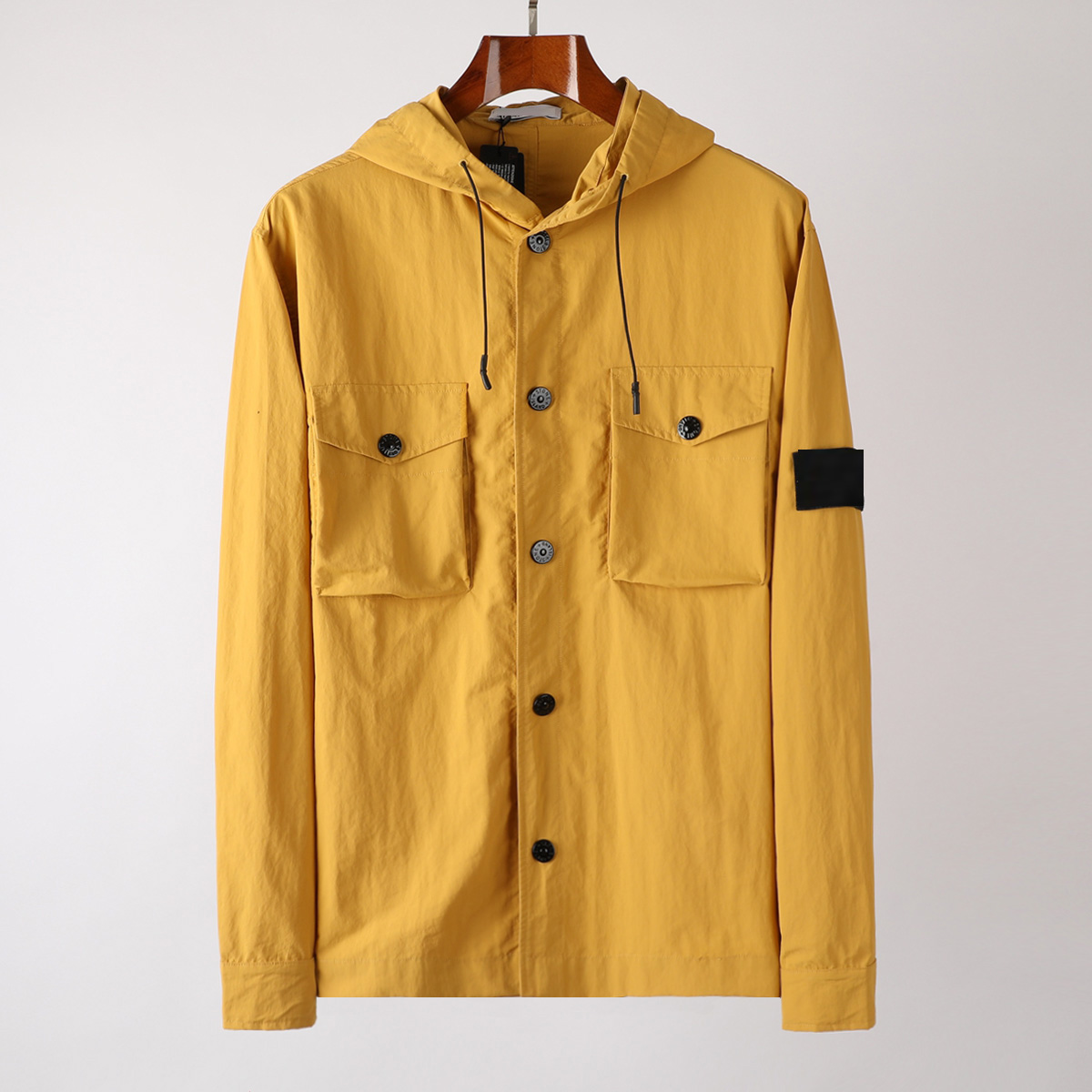 

topstoney 2020ss konng gonng Spring and autumn jacket news style headgear high version fashionable brand trench coat, Black;brown