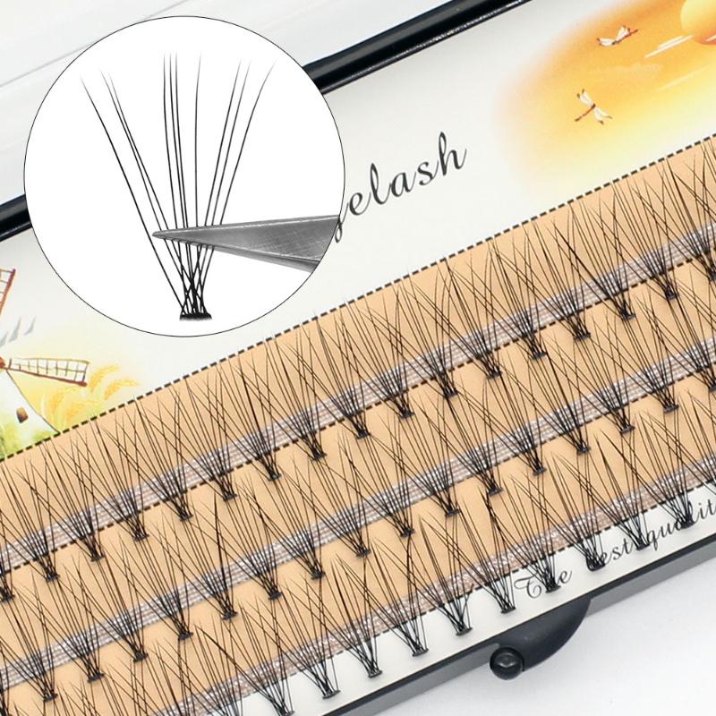 

False Eyelashes 60 Bundles Big Capacity 6d 10D Eyelash Extensions 0.1mm Thickness True Mink Strip Individual Lashes Natural Style