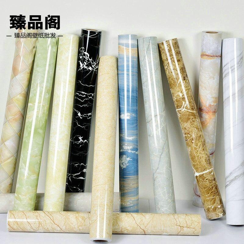 

Wallpaper Self-adhesive Marble Stone Pattern Thickening Waterproof And Oil Proof Table Top Sticker Kitchen Wall Wallpapers