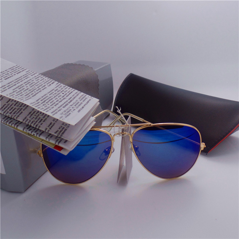 

High quality Luxury designer Sunglasses 58mm lens UV400 Beach Vintage Polit Men Women fashion Coating Sun glasses Retro Eyewear With Box
