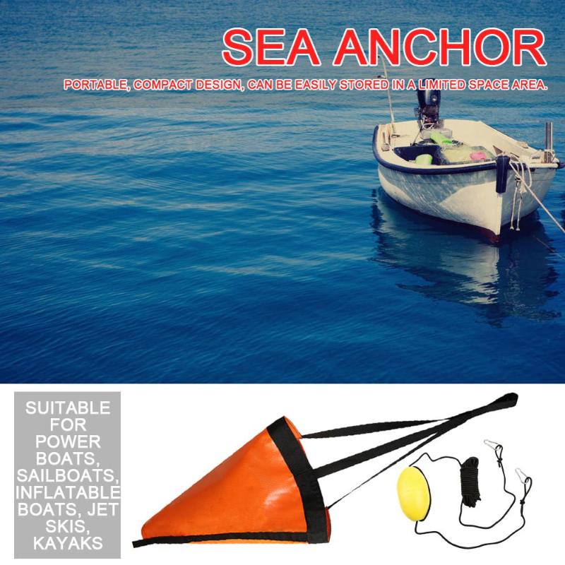 

Rafts/Inflatable Boats 24/32/42/53 Inch Drift Sock Sea Anchor Drogue With Buoy Float Ball Brake System For Marine Sail/Power Boat Yacht Jet