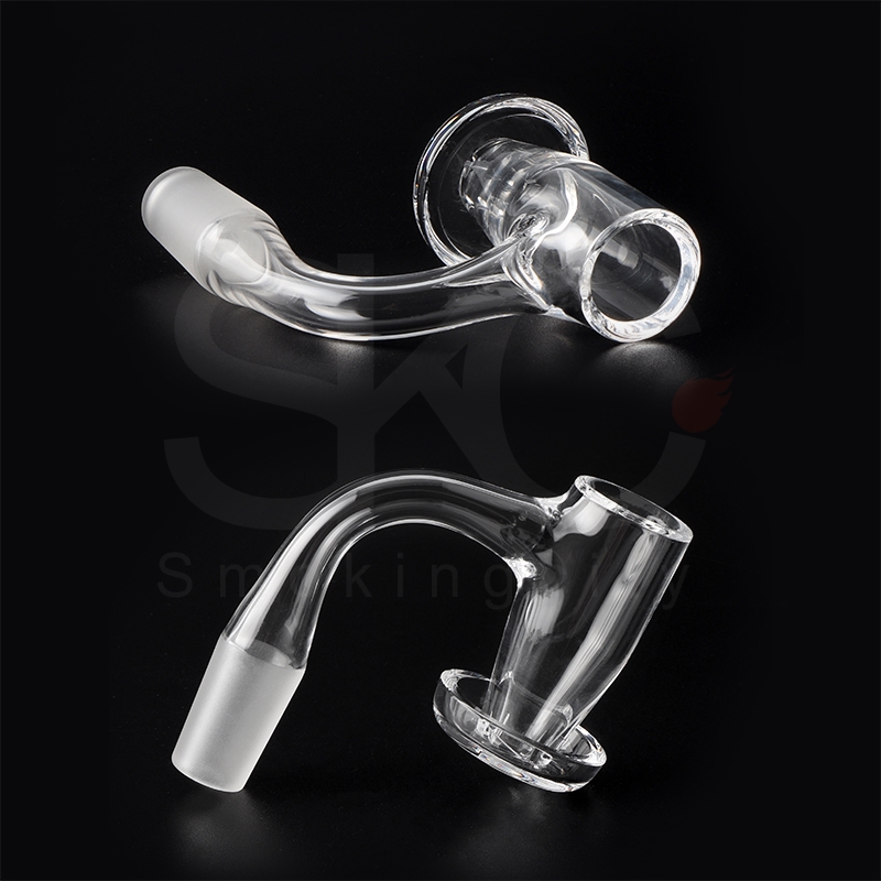 

10mm 14mm only Male Joint Smoking Accessories Fully weld Beveled Edge Quartz Banger for Dab Rig Water Pipes Bong Nail
