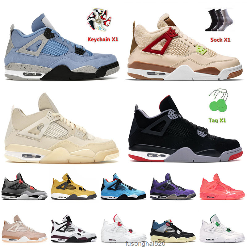 

4 4s IV Retro Basketball Shoes University Blue Top Quality Off Sail Bred Shimmer Pure Money White Cement Black Cat Infrared Sneakers JORDÁN, Thank