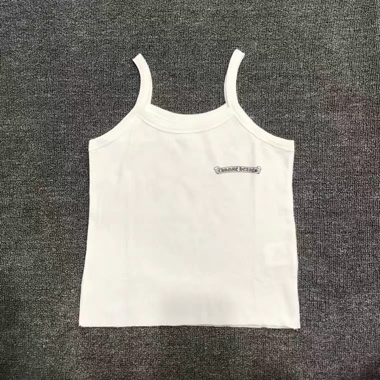 

Summer Fashion Woman Tanks High Quality Letter Pattern Printed Classic Slim Camis, White