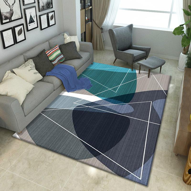 

Carpets Geometric Modern Printed Carpet Living Room Bedroom Study Large Area Home Decoration Non-Slip Floor Mat, 15