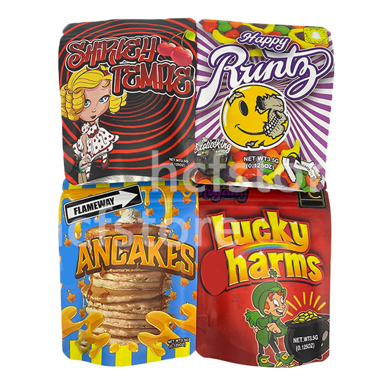 

Edible packaging bags 3.5g mount burnin's silky fly gelato the bakery ancake lucky charms runtz seed flower mylar bags food grade smell proof stand up pouch with zipper