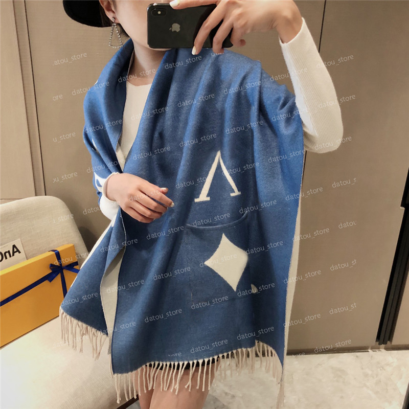 

Fashion Winter Warm Men Womens Designer Scarf Ladies Pashmina Wool Cashmere Scarves Luxury Brand Letter Scarf For Women Blanket