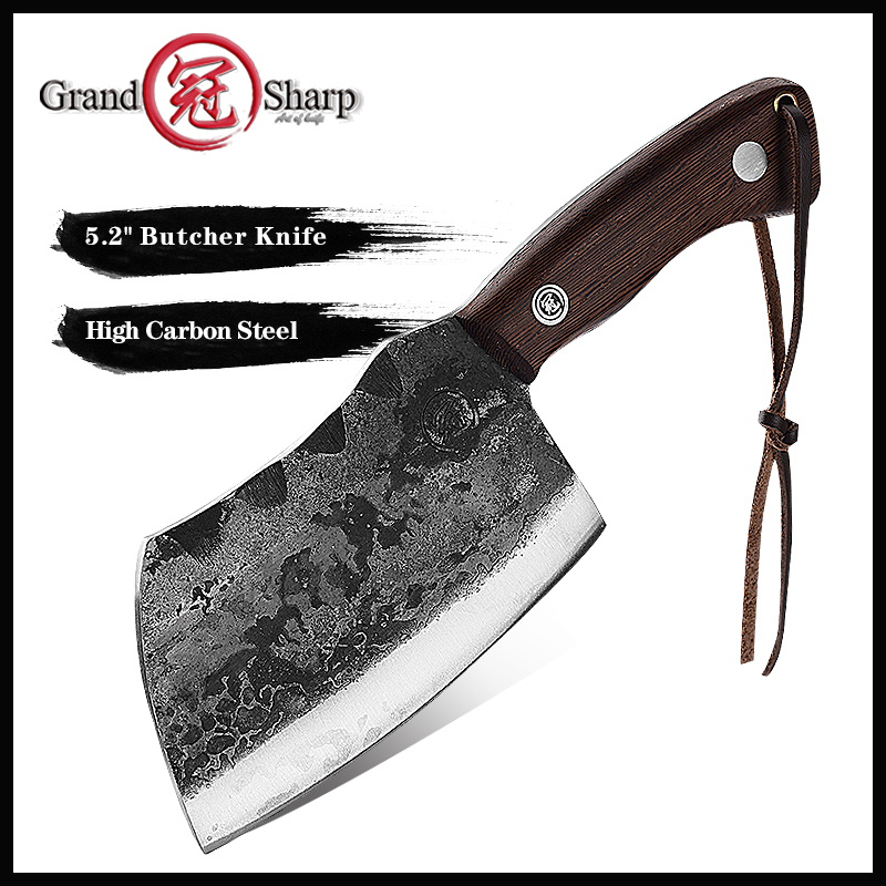 

Grandsharp Forged Cad Stee Handmade Boning Knife Chef Knife Sicing Knife Butcher Ceaver Kitchen Knives Meat Ceaver Kitchen