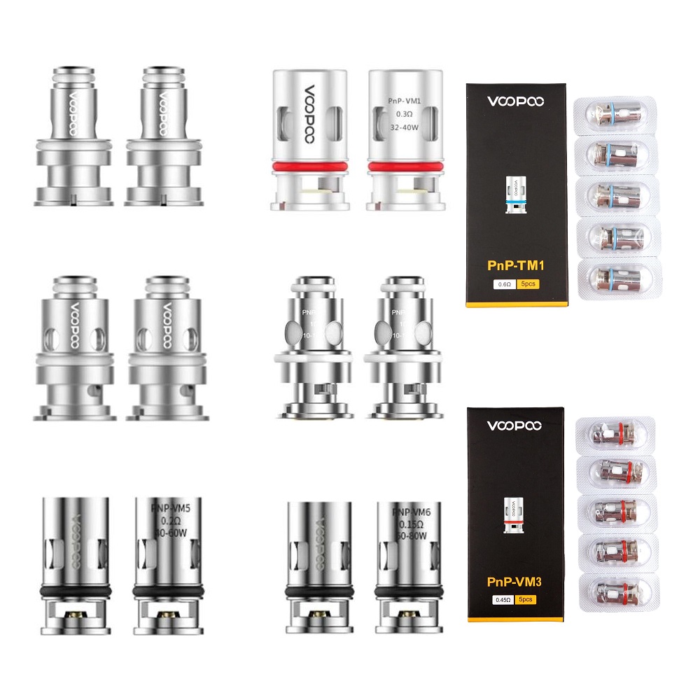 

VOOPOO PnP Coils PnP-VM6 0.15ohm VM5 R1 TM1 Replacement Mesh Coil Head for Drag X/S VINCI-R VINCI X Pod Vape Kit