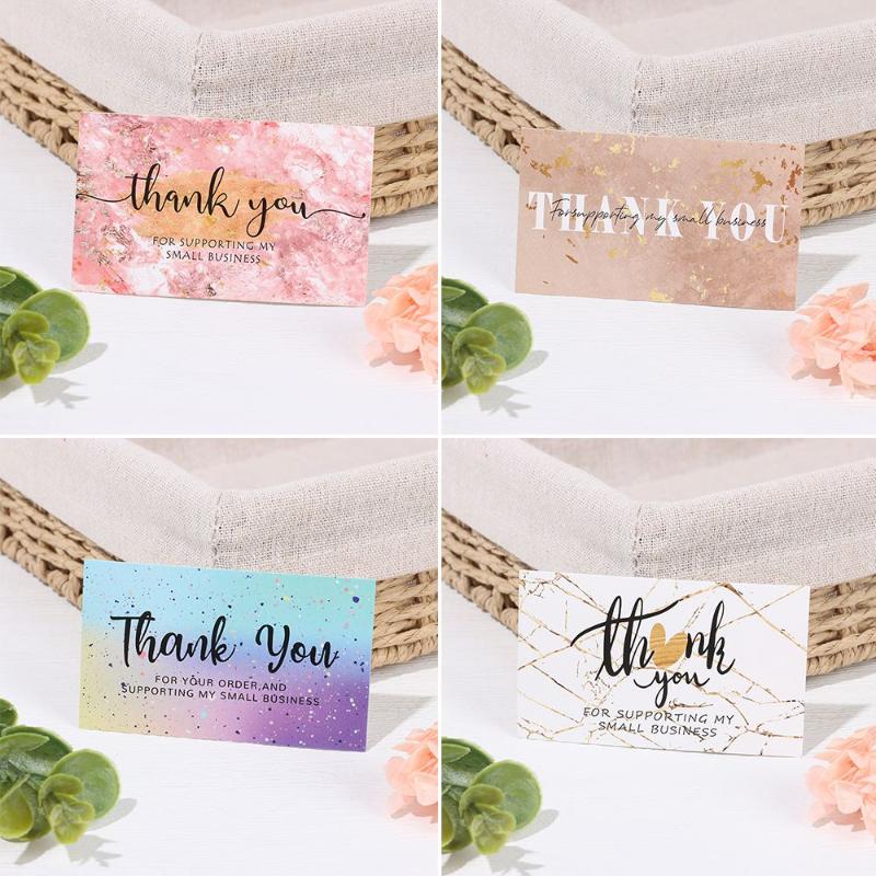 

Greeting Cards Thanks Labels Online Retails Marbling Cardstock Thank You For Supporting My Small Business Appreciation