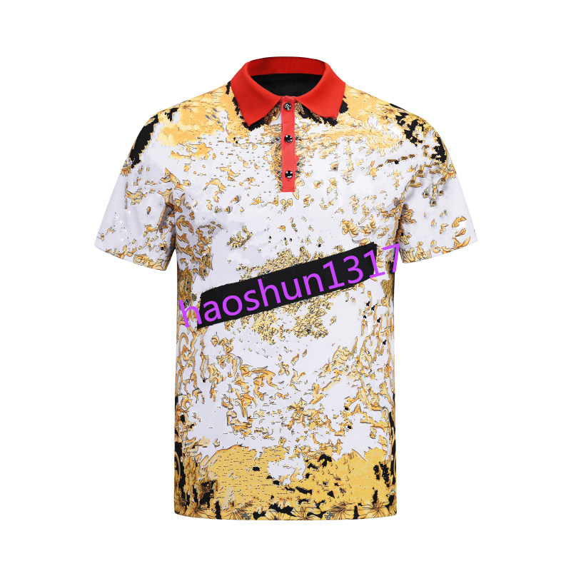 

2021 designe stripe shirt t shirts snake polos bee floral embroidery mens High street fashion horse polo T-shirt