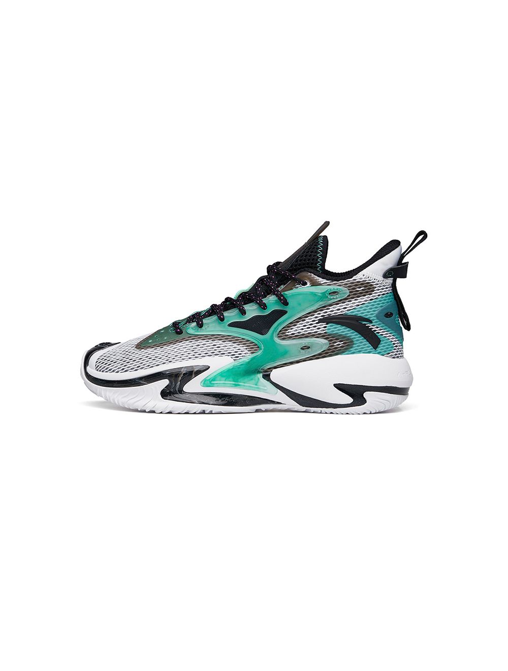 

Basketball Shoes Anta Shock The Game 5 "Crazy Tide" 3.0 2021 Summer - White/Green/Black, As pic