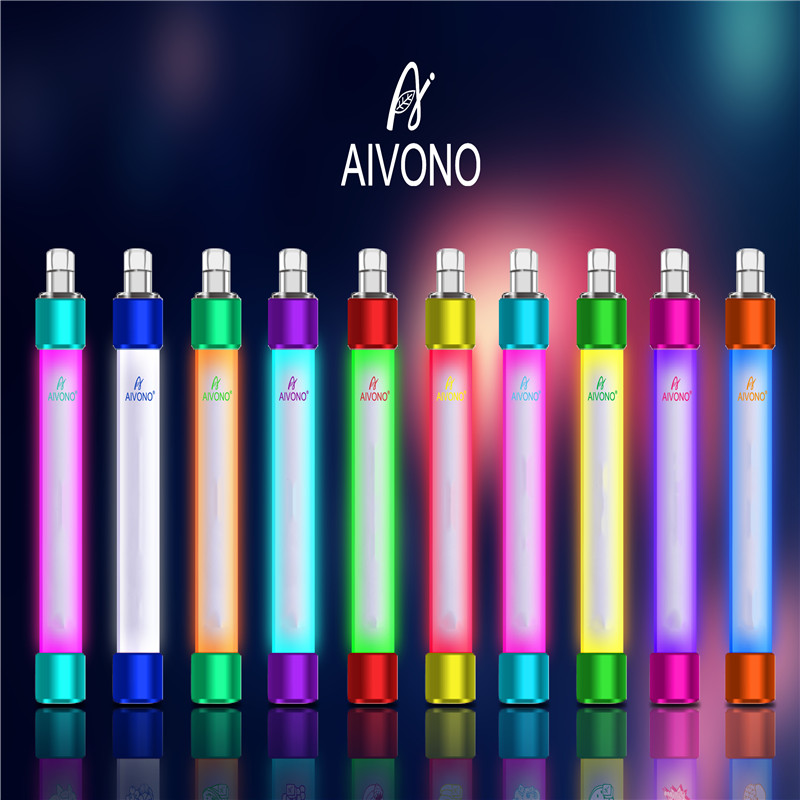 

Authentic AIVONO Aim Fire Disposable Vape Pen E Cigarette Device With RGB Light 650mAh Battery 4ml Prefilled Cartridge Pod 1000 Puffs Glowin