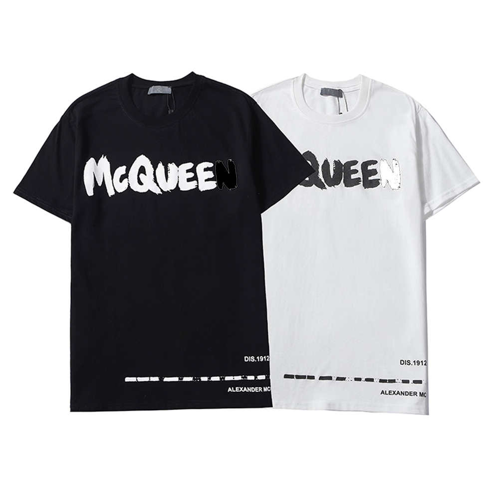 

Summer Mens Designer T Shirt Casual Man Womens Loose Tees With Letters Print Short Sleeves Top Sell Luxury Men Size S-3XL #98, White;black