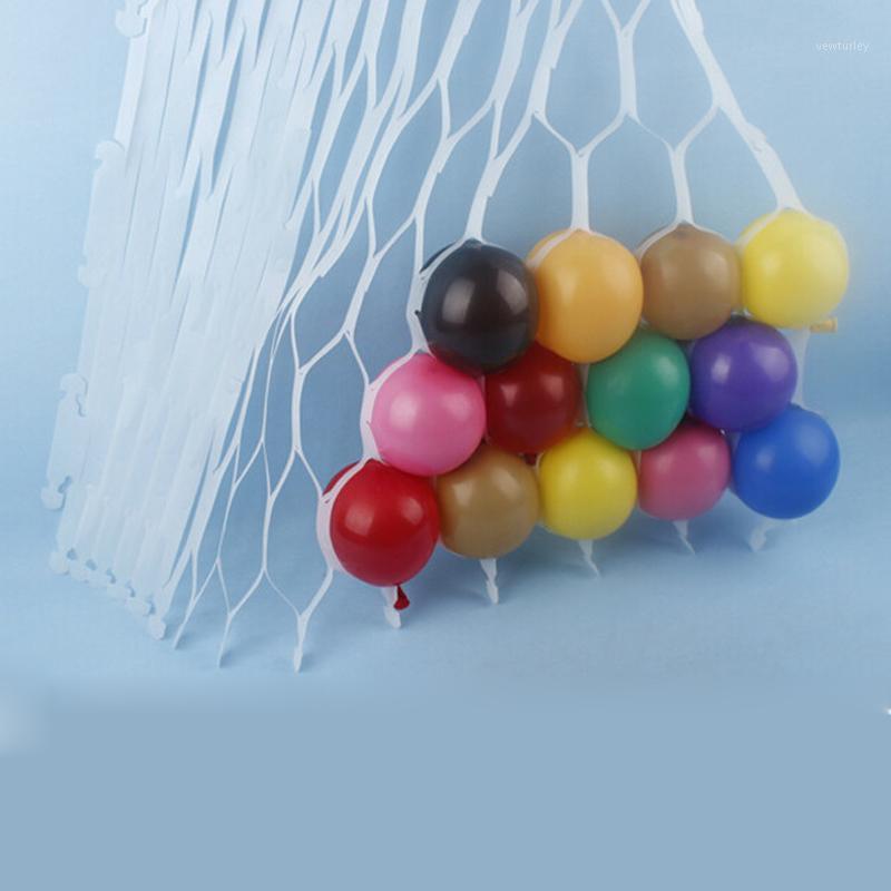 

Party Decoration Ballon Background Wall Wedding 75*31cm Latex Balloons Mesh Knitted Ball Grid Festival Supplies Birthday