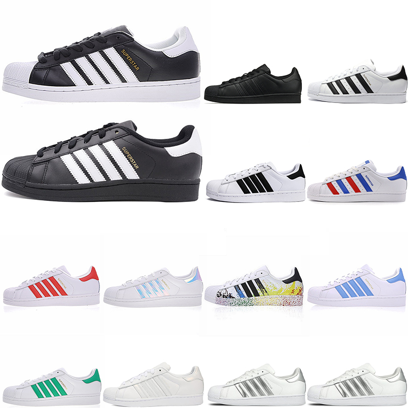 

running shoes superstar mens womens white black red blue purple silver green yellow outdoor sneakers sports trainers casual size 36-45, Color 3