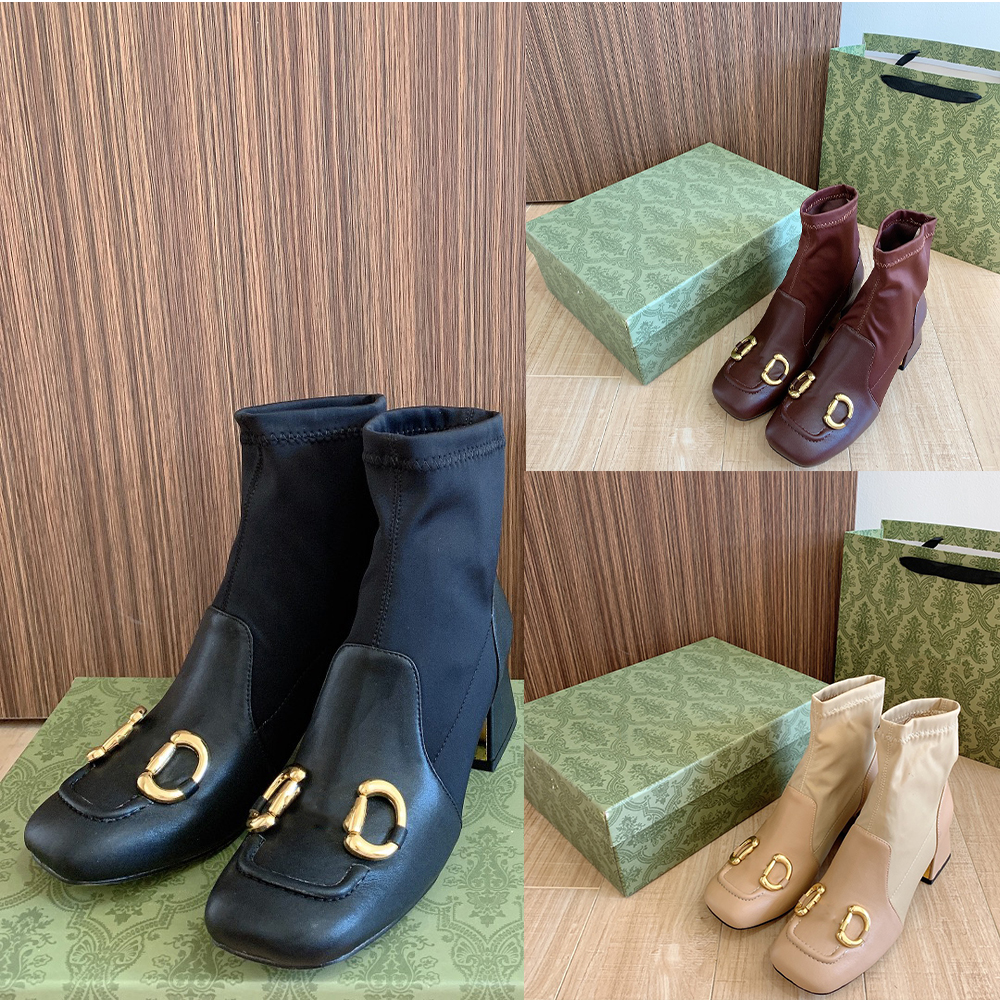 

Women High Heel knee Boots Fashion Highs Heels 5.5 Ankle Boot Top Designer Ladies Genuine Leather Platform Martin Booty woman thick, Black