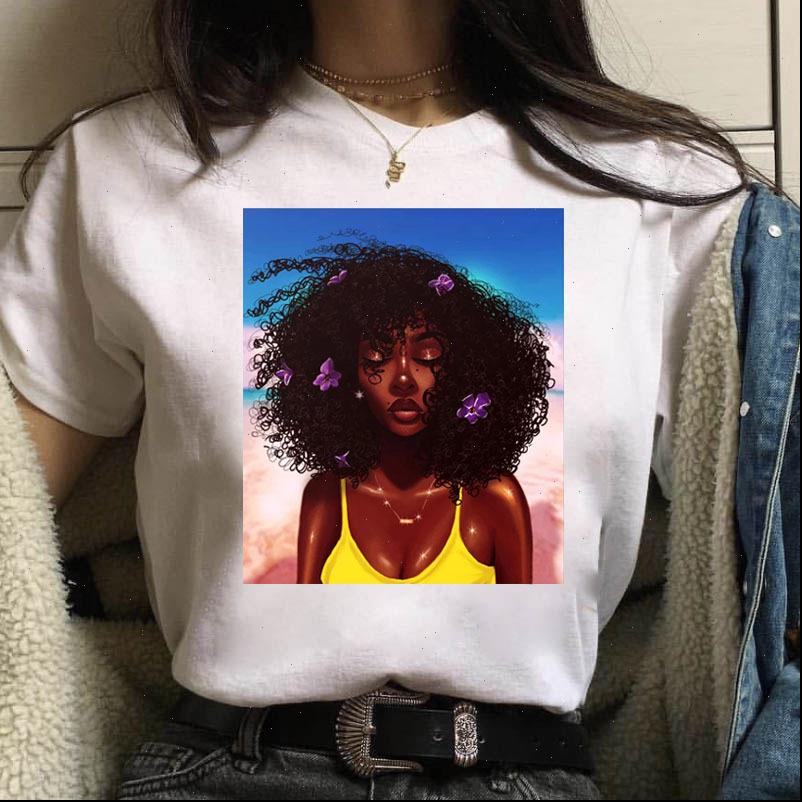

cool african american melanin womens black girl 90s hip hop style streetwear casual female, White