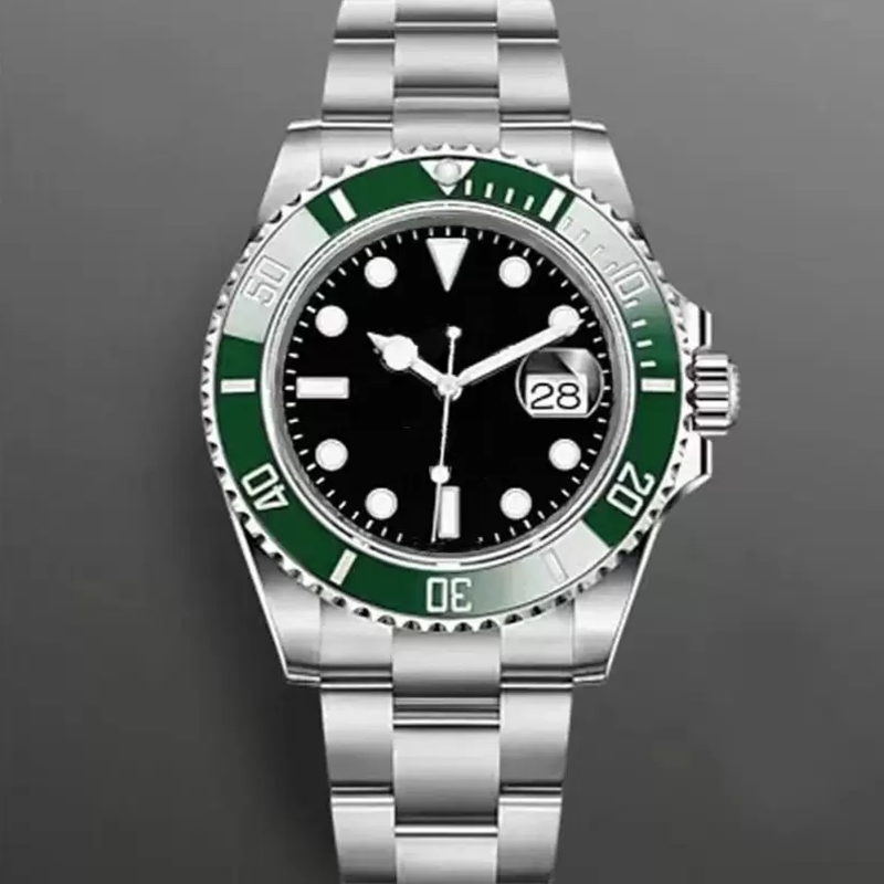 

40mm Automatic Mechanical Watch Wristwatches for Men Life Waterproof Stainless Steel Strap Montre de Luxe Quality, Make waterproof 50m