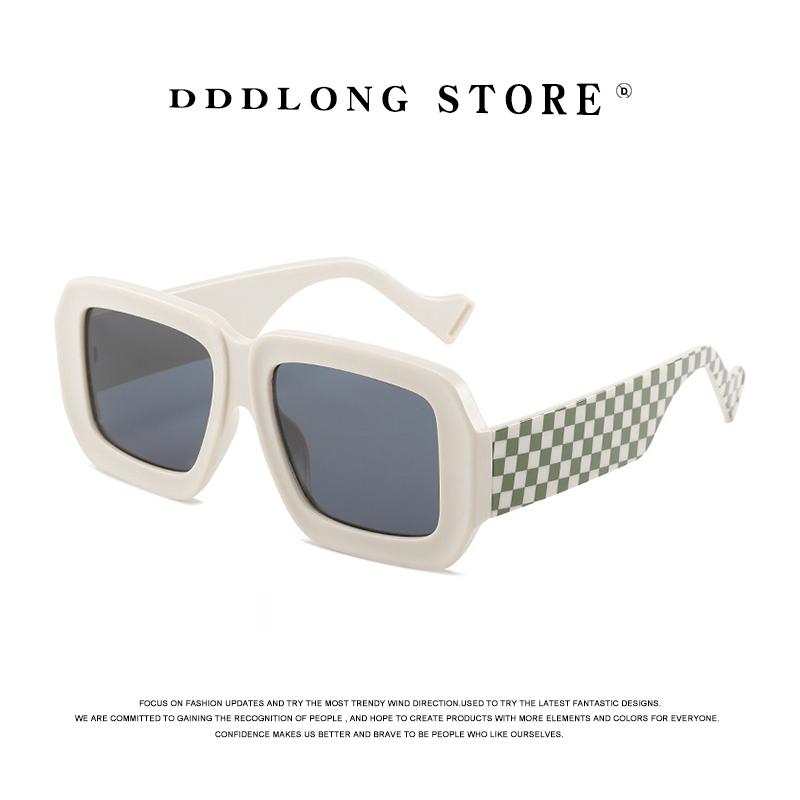 

Sunglasses DDDLONG Retro Fashion Square Women Oversize Men Sun Glasses Classic Vintage UV400 Outdoor D28