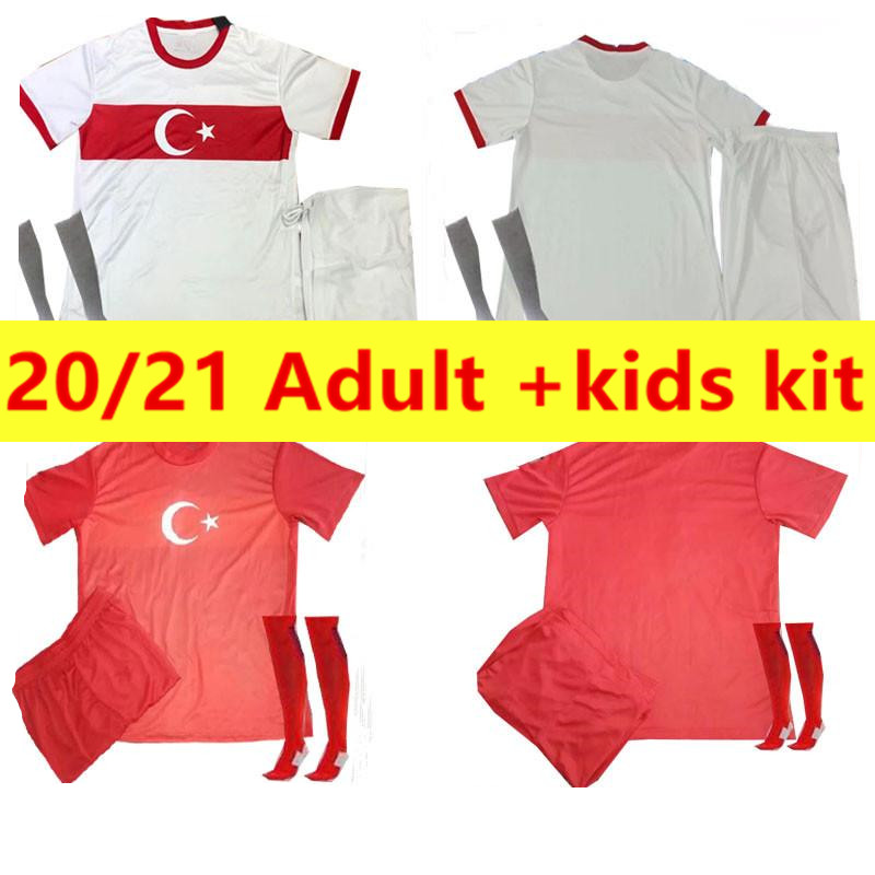 

Adult Kids Full kits+sock 2021 Turkey National Team Mens Soccer Jerseys sets CELIK DEMIRAL OZAN KABAK CALHANOGLU YAZICI Home Away men Football Shirt, Black;yellow