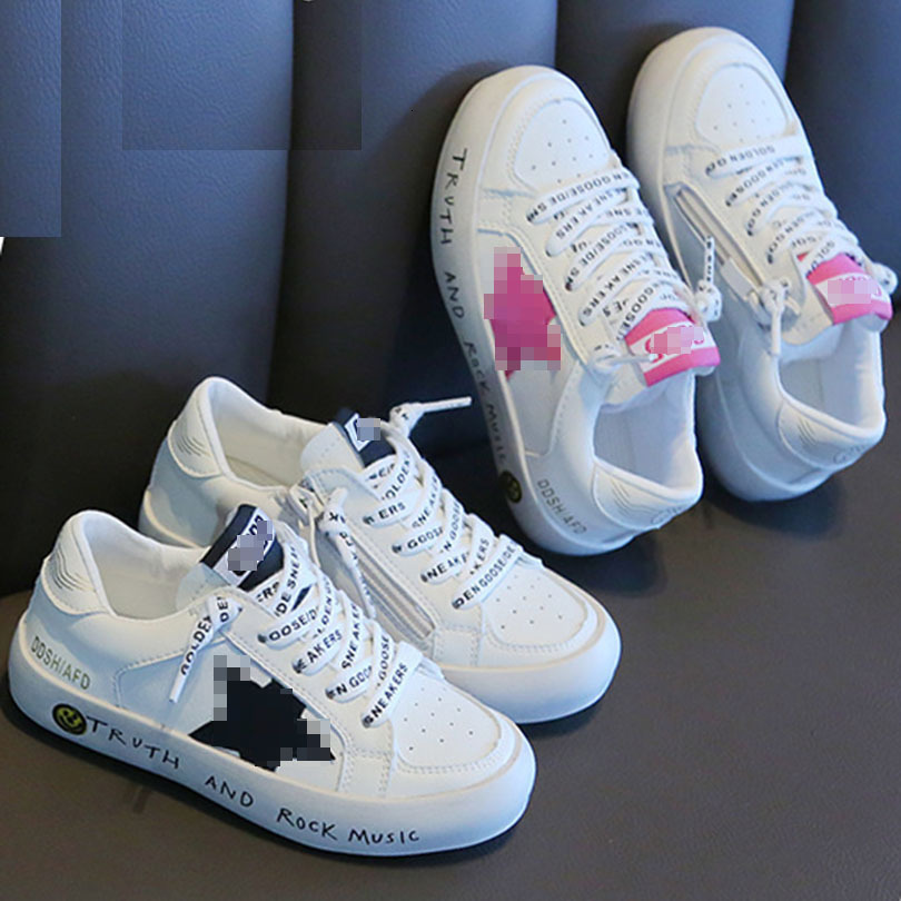 

Sneakers Girls' sports autumn and winter Korean children's soft-soled casual small dirty boys fashion student shoes 1029, Black hollow