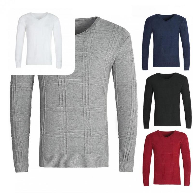 

Men's Sweaters Elastic Trendy Breathable Winter Sweater Anti-shrink All Match For Going Out, Navy blue