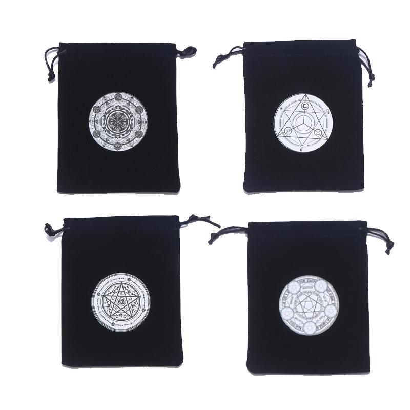 

Jewelry Pouches, Bags Flannel Pocket Velvet Storage Bag Oracle Card Divination Key Candy Fortune Telling Gifts 12*15 Cm, Pink;blue