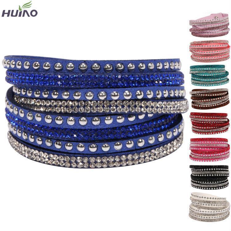 

Trendy Bracelets Bangles Pulseira Multilayer Bracelet Christmas Gift Charm Jewelry For Women Pulsera Bangle