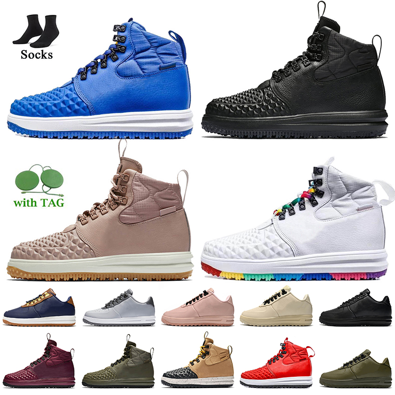 

2022 Fashion Lunar 1 Forcing One Duckboot Women Men Running Shoes Blue Gold Triple Black Particle Pink White Multi Medium Olive Canvas Burgundy Off Trainers Sneakers, B31 cider 40-47