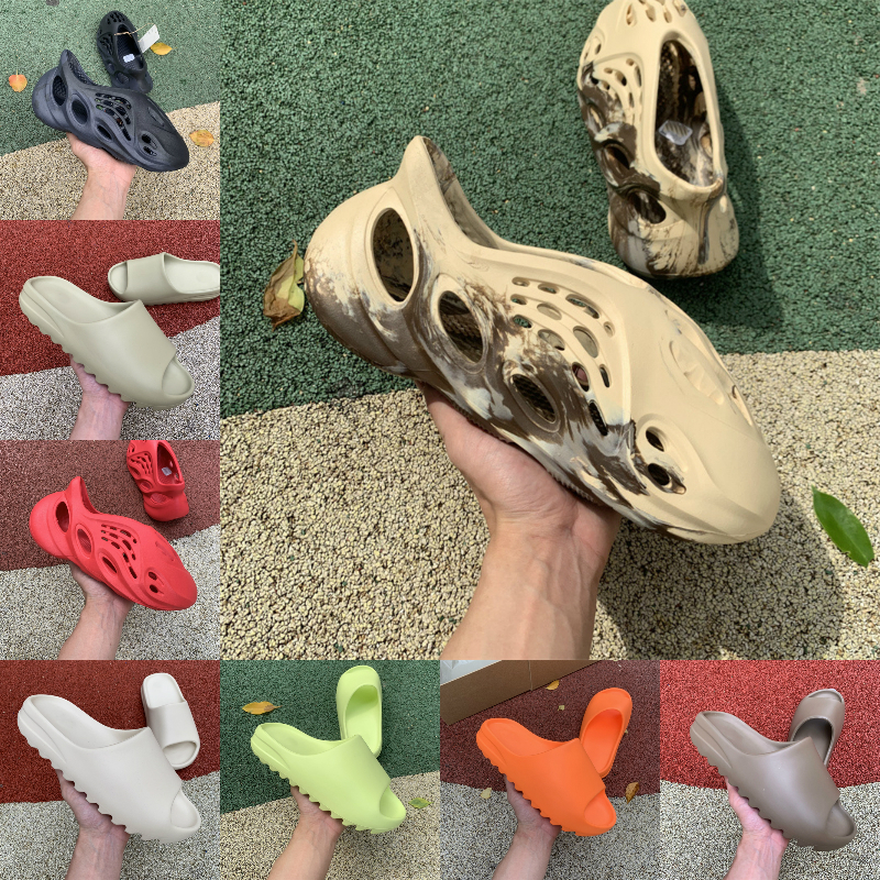 

2022 New Kanyes Slides West Slippers Desert Sand Summer Brown Flat Men Women Beach Resin Slide Sandal Mens Womens Slipper Foam Graffiti Bone Rubber RNNR MX Cream Clay, Please contact us
