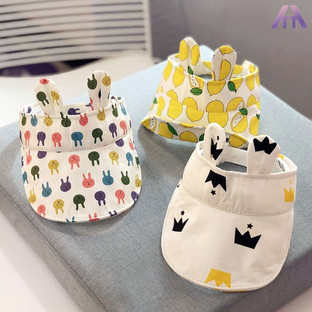 

1-2 years old boys and Girls Summer Sun Hat Baby sun hat cartoon cap travel, Yellow
