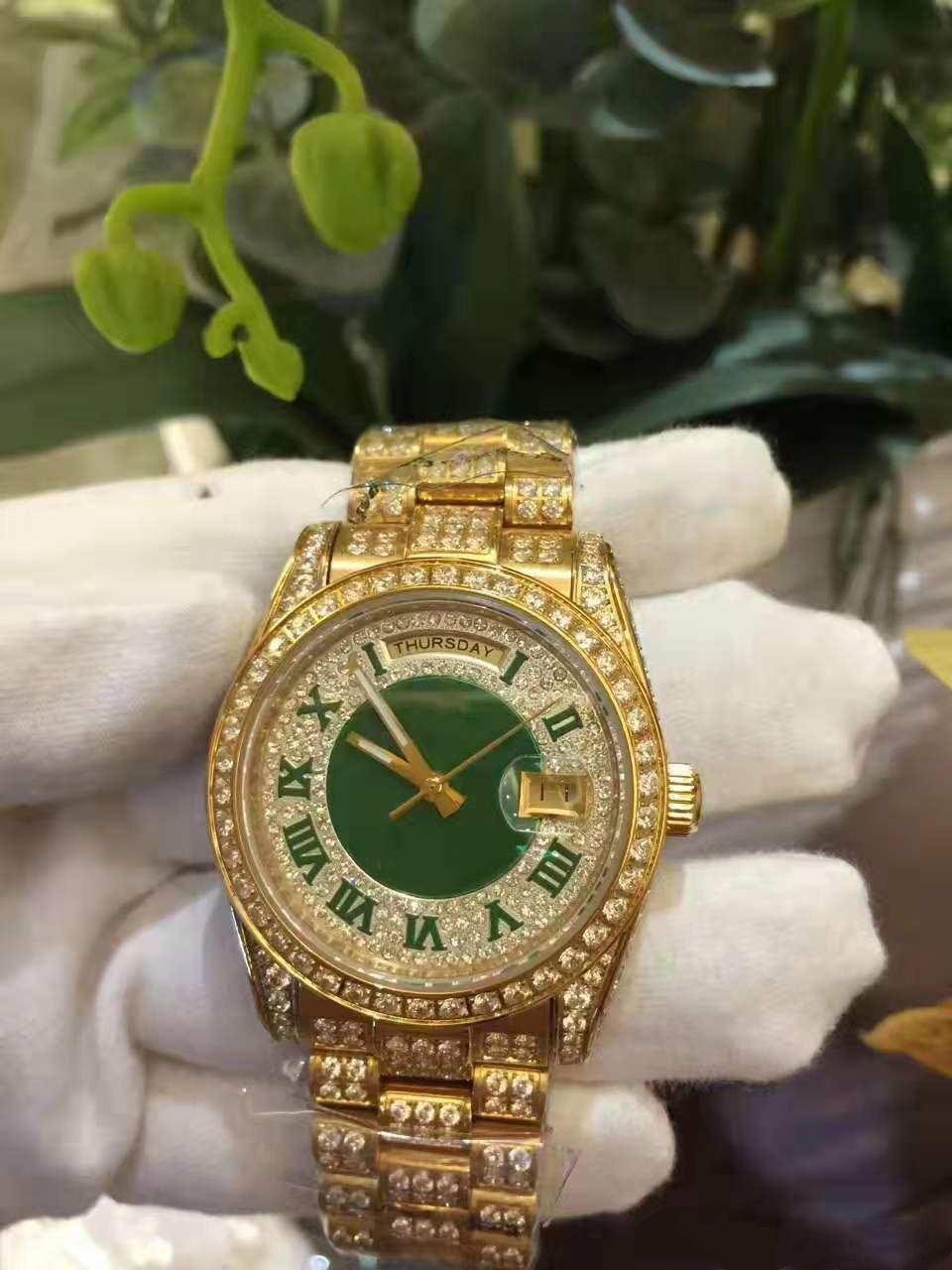 

datejust designer watches master luxury watch date of the week model all stars 18k gold men's automatic mechanical wr, Slivery;brown