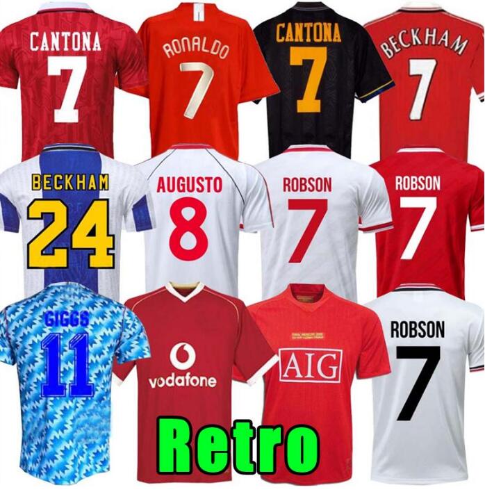 

Retro soccer jersey United 07 08 90 92 94 96 98 99 2002 man final home 1994 1998 RONALDO BECKHAM CANTONA KEANE SCHOLES GIGGS Manchester UTD