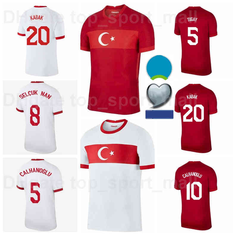

21-22 Soccer Turkey Jerseys National Team Burak Yilmaz Kenan Karaman Hakan Calhanoglu Zeki Celik Sukur Ozan Kabak Yusuf Yazici Turquia Football Shirt Kits, White