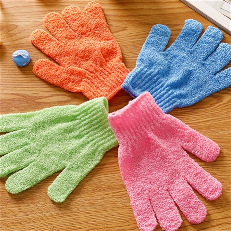 

DHL Skin Bath Shower Wash Cloth Shower Scrubber Back Scrub Exfoliating Body Massage Sponge Bath Gloves Moisturizing Spa Skin Cloth 953 R2