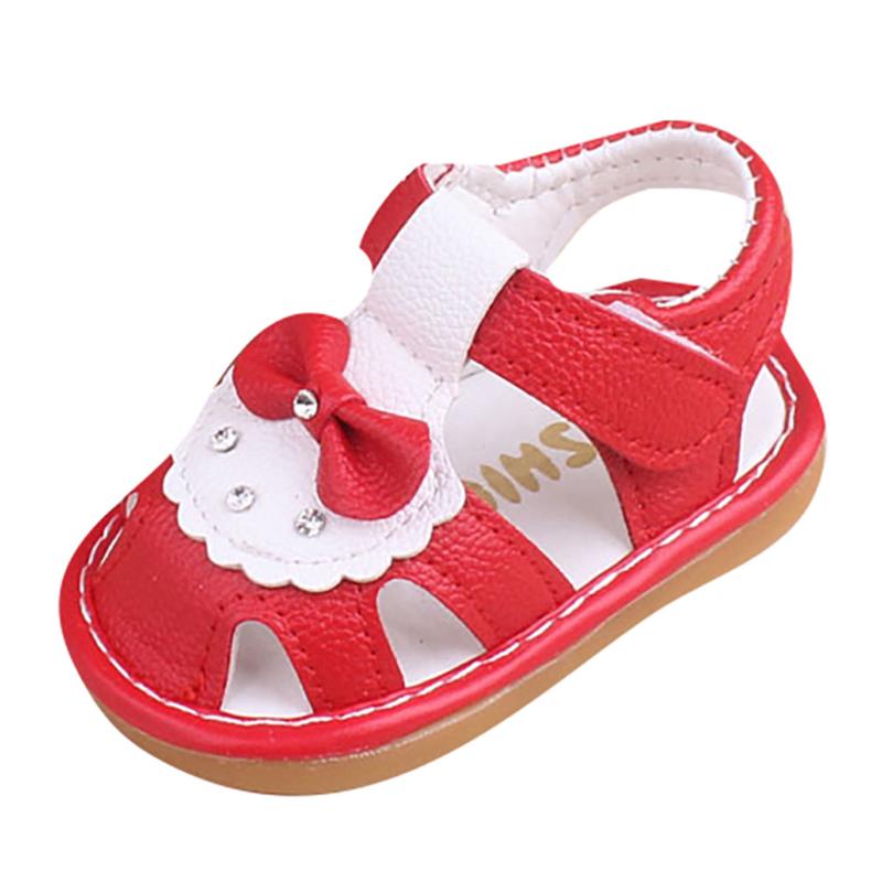 

First Walkers Born Baby Girls Boys Cartoon Shoes Sandals Soft Sole Children Anti-slip, Pink